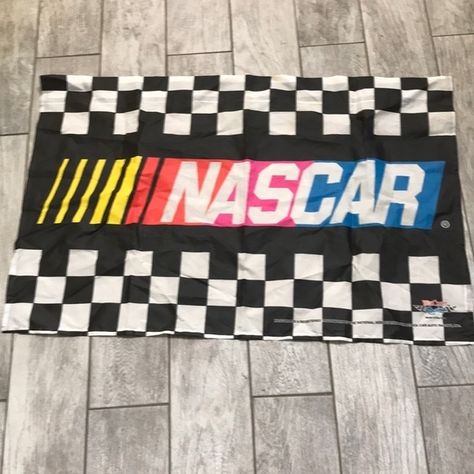 NASCAR banner and flags Nascar Decorations, Y2k Futurism, Paint Shirt, Fabric Paint Shirt, Social Media Church, Poster Diy, Paint Shirts, Rug Ideas, Diy Presents