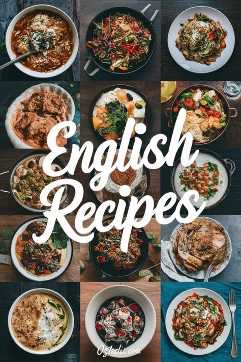 17 Easy English Recipes That Will Make You Feel Like a Chef English Roast Dinner Recipes, Easy English Recipes, English Meals Traditional, Uk Food Recipes, Old English Recipes, English Appetizers, English Dinner Recipes, English Food Recipes, Scottish Biscuits