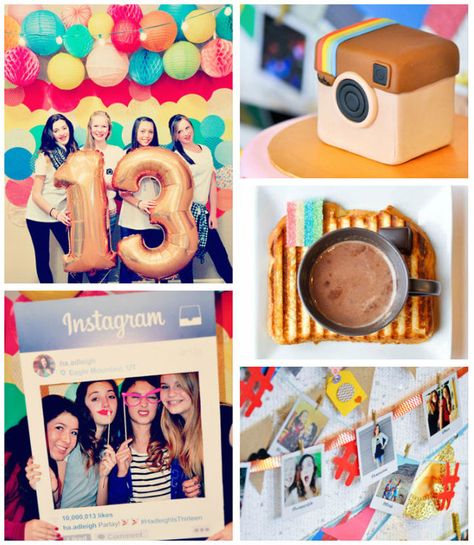 Teenage Birthday Party Ideas #teenbirthday #teenagerbirthdayparty #teenparty #birthdayparty Instagram Birthday Party, Teenage Birthday Party, 13th Birthday Party, Girls Birthday Party Themes, Emoji Birthday, Instagram Party, Birthday Party For Teens, 13th Birthday Parties