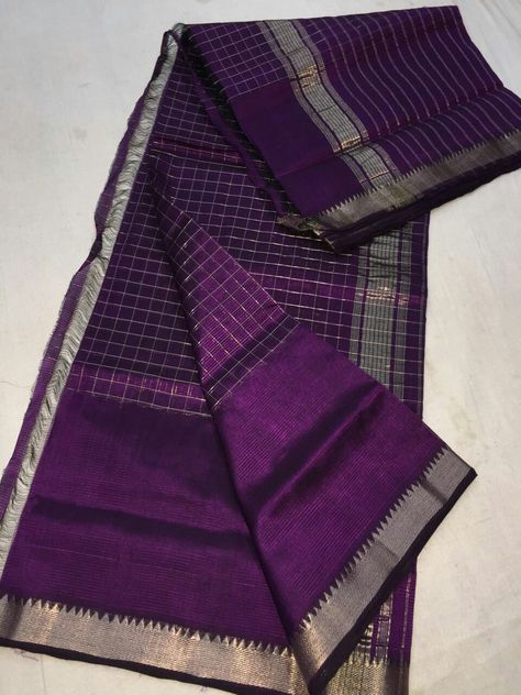 Vijaya Shanthi, Pelli Sarees, Check Saree, Mangalagiri Sarees, Lenin Sarees, Designer Silk Saree, Kerala Saree Blouse Designs, Latest Silk Sarees, Kanjivaram Sarees Silk