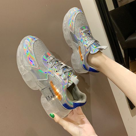 👟 Step into Fashion Forwardness with Our Women Transparent Jelly Sneakers! 👟 Make a style statement with our Women Transparent Jelly Sneakers! Crafted with innovative design and contemporary flair, these sneakers are a must-have for fashion-forward women looking to stand out from the crowd. ✨ Transparent Jelly Material: Our sneakers feature a unique transparent jelly material that adds a touch of modernity and whimsy to your look. Showcase your sense of style with these eye-catching sneaker... Jelly Sneakers, Into Fashion, A Style, Style Statement, Innovative Design, Innovation Design, Jelly, Must Haves, Fashion Forward