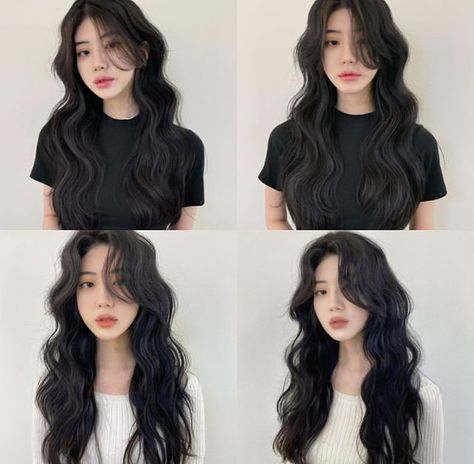 Asian Hair Perm, Wave Perm Short Hair, Curly Asian Hair, Korean Wavy Hair, Wavy Perm, Long Hair Perm, Hair Perm, Wavy Hairstyles Medium, Hair Style Korea