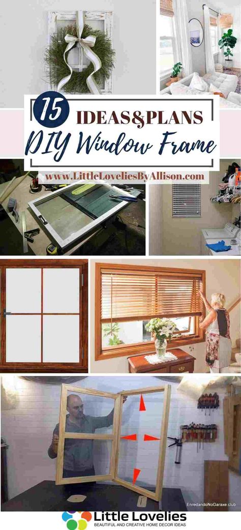 15 Ideas on Building DIY Window Frame Window Frame Ideas, Diy Smokehouse, Smokehouse Plans, Diy Sunglasses Holder, Diy Window Frame, Window Screen Frame, Window Frame Decor, Light Box Diy, Building Windows