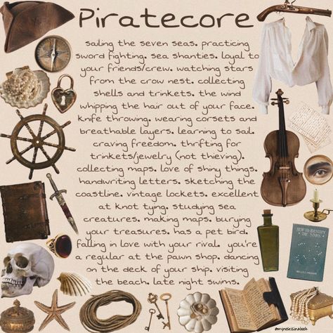 Sea Academia Aesthetic, Pirate Book Aesthetic, Dnd Pirate Aesthetic, Modern Day Pirate Aesthetic, Pastel Pirate Aesthetic, Piratecore Room, Pirate Moodboard Aesthetic, Pirate Fantasy Aesthetic, Pirate Life Aesthetic