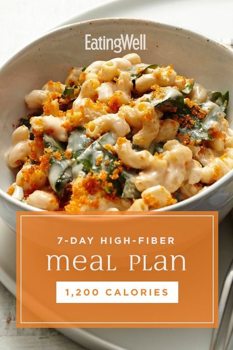 In this 7-day high-fiber meal plan, it's all planned for you to make it simpler and still delicious to get your fill every day. The meals and snacks in this plan include plenty of fruits, vegetables, whole grains, legumes, nuts and seeds; not only that, but the foods in each category are known to have the highest fiber content. #mealplan #mealprep #healthymealplans #mealplanning #howtomealplan #mealplanningguide #recipe #eatingwell #healthy High Fiber Meal Plan, High Fiber Dinner, Fiber Diet, High Fiber Diet, Fiber Rich Foods, High Fiber Foods, Whole Grains, Nuts And Seeds, Fiber Foods