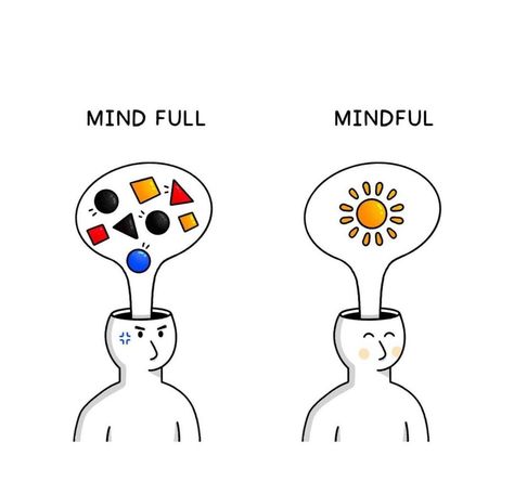 The Visual Minimalist on Instagram: “Mindful Vs Mind Full. . Visual by @ash.lmb . #motivation #art #visualthinking #visual #illustration #creativework #creativity #creativeart…” Mind Control Quotes, Conceptual Illustration, Inspirational Quotes Pictures, Self Improvement Tips, Fall Fun, Art Show, Meaningful Quotes, Creative Work, Our Life