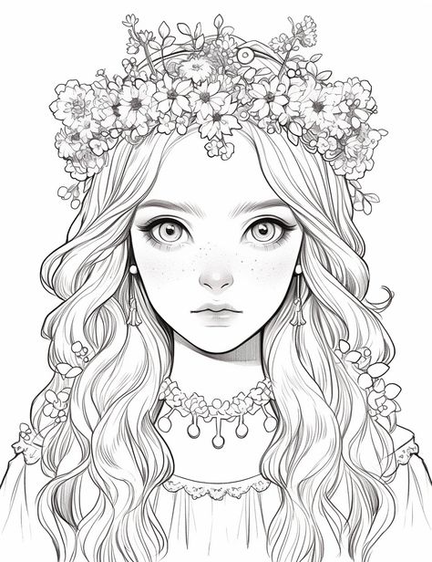 Coloring Pages Of People, Coloring Pages Anime, Witch Coloring Pages, Coloring Books For Adults, Color Drawing Art, Books For Adults, Dragon Coloring Page, Adult Coloring Designs, Detailed Coloring Pages