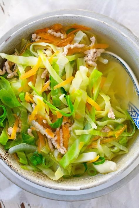 Pork and Cabbage Soup – Scruff & Steph Pork And Cabbage Soup, Cabbage Soup Recipe, Braised Chicken Breast, Pepper Beef, Mexican Pork, Recipe Pork, Pork And Cabbage, Pork Soup, Pickled Cabbage