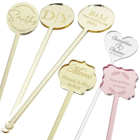 US $33.79 35％ Off | 100PCS Personalized Engraved Stir Sticks Etched Drink Stirrers Bar Stir Sticks Swizzle Acrylic Table Tag Baby Shower Decor Table Tag, Personalized Drink Stirrers, Drink Tags, Table Tags, Drink Stirrers, Swizzle Sticks, Stir Sticks, Baby Shower Decor, Wedding Drink