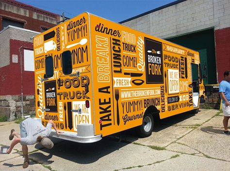 broken Food Truck Wrap Ideas, Deli Food Truck, Food Truck Color Ideas, Food Truck Wrap Design Ideas, Food Truck Wrap Design, Food Truck Designs, Foodtrucks Ideas, Taco Catering, Fresh Logo Design