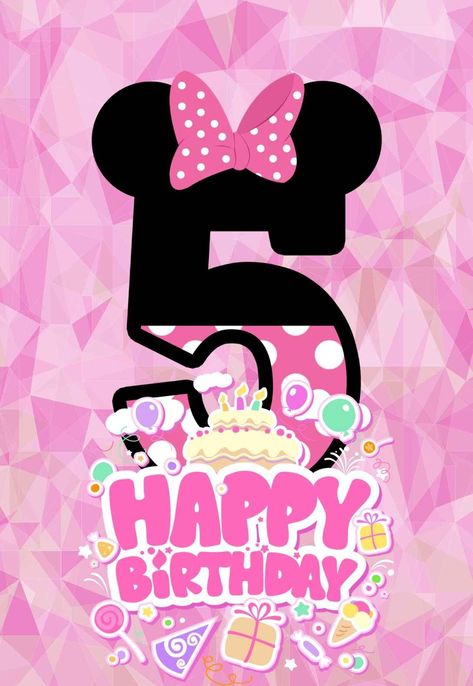 Birthday Wishes For Twins, 5th Birthday Girls, Happy Birthday 18th, Old Birthday Cards, Birthday Card Messages, Birthday Cake Topper Printable, Happy 5th Birthday, Happy Birthday Template, Birthday Wishes Messages