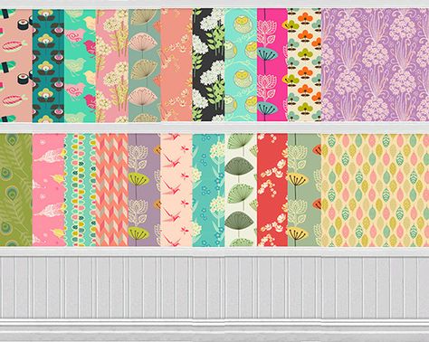 linacherie Teen Wallpaper, Bright Color Schemes, The Sims 2, Sims 1, Sims 4 Build, Sims 4 Houses, Sims 4 Clothing, All Games, Retro Color