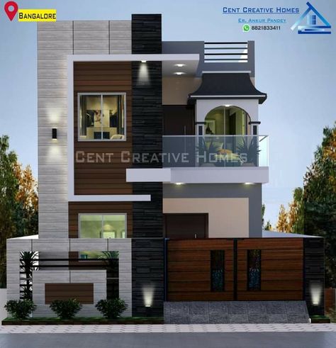 House Front Wall Design, Small House Design Architecture, House Styling Interior, Building Front Designs, Modern Elevation, Beautiful Modern Homes, Small House Elevation, Small House Front Design, Modern Small House Design