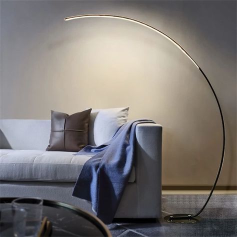 Minimalist design, small size table lamp, perfect for decorating anywhere in your home. Ideal table lamp for living room, bedroom, study, children's room, etc. Small Living Room Table, Living Room Table Lamps, Modern Arc Floor Lamp, Led Floor Lights, Study Decor, Arched Floor Lamp, Lampe Decoration, White Floor Lamp, Arc Floor Lamps