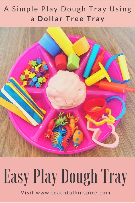 Playdough Tray Ideas, Playdough Set Up Ideas, Fall Playdoh Tray, Play Dough Storage, Play Doh Tray, Playdough Trays, Inspire Me Play Tray, Sensory Stations, Playdough Station