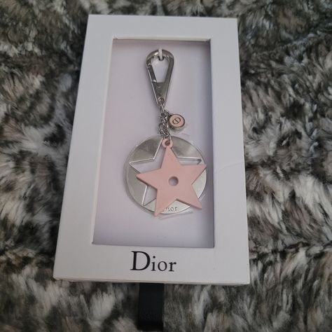 Dior keychain Dior Keychain, Dior Star, Dior Accessories, What In My Bag, Aesthetic Eyes, Key Chains, The Star, Bag Accessories, Dior