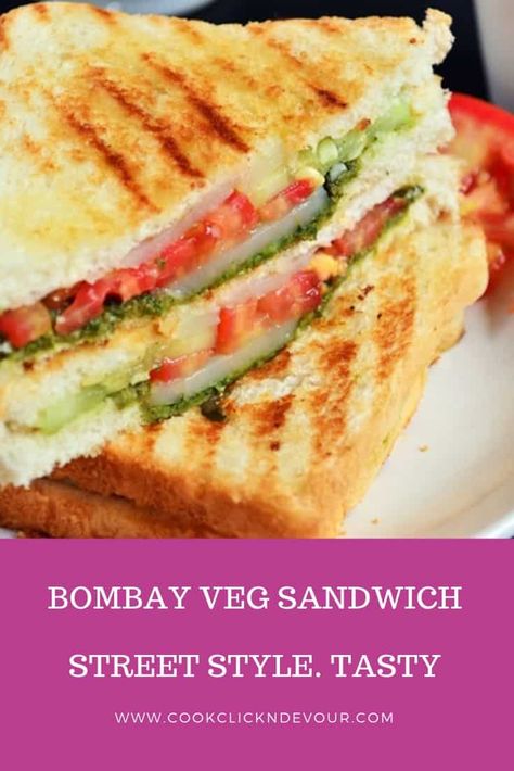 Mumbai Sandwich Recipes, Veg Grilling Recipes, Vegetable Sandwich Recipes Indian, Bombay Sandwich Recipe, Easy Sandwich Recipes Vegetarian Indian, Veg Sandwich Recipes Indian, Indian Sandwich Recipes, Bread Sandwich Recipe Indian, Simple Sandwich Recipes