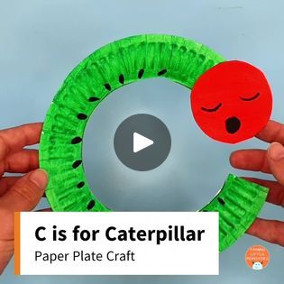 C is for caterpillar.

Learn about the letter C with this easy paper plate caterpillar craft for kids.

This is a fun way to help preschoolers learn... | By Taming Little MonstersFacebook Paper Plate Caterpillar, C Is For Caterpillar, Letter C Crafts, Caterpillar Craft, The Letter C, Letter C, Craft For Kids, Paper Plate, Paper Plates