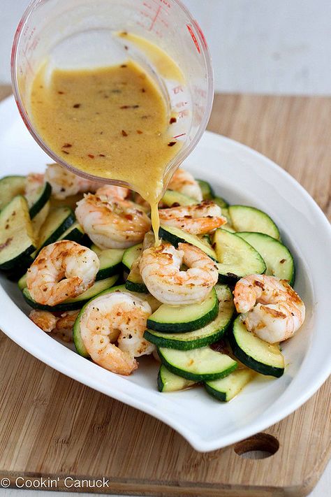 Cookin' Canuck | Shrimp & Zucchini Stir-Fry Recipe w/ Miso Lime Sauce Zucchini Stir Fry, Shrimp Zucchini, Advocare Recipes, Iron Chef, Lime Sauce, Stir Fry Recipes, Seafood Dishes, I Love Food, Fish Recipes