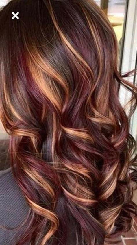 #auburnhighlights  #redhighlights #hairstyles #hair #highlights Grey Balayage, Highlights Summer, Brunettes Highlights, Summer Hair Highlights For Brunettes, Summer Hair Highlights, Highlights For Brunettes, Beautiful Red Hair, Color Highlights, Front Hair Styles