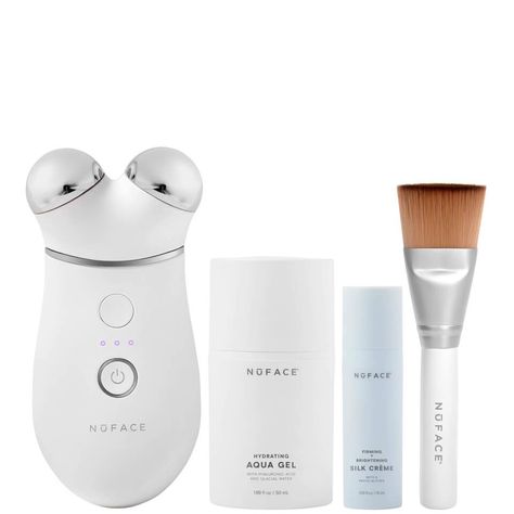 NuFACE Trinity+ Starter Kit - Dermstore Oil Free Cleanser, Nuface Trinity, Neck Tightening, Lindsay Ellingson, Cheek Contour, Facial Devices, Microcurrent Facial, Revision Skincare, Facial Toning