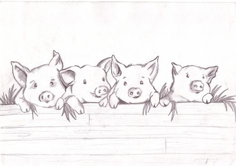 Pigs Quote, Pig Sketch, Pig Tattoo, Pig Painting, Pig Drawing, Pig Illustration, Pig Art, Cute Pigs, Stenciling