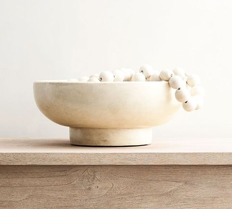 Orion Terracotta Bowls: Handmade with Love Terracotta Bowl, Display Coffee Table, Wooden Dough Bowl, Wooden Bead Garland, Bead Garland, Wood Bead Garland, Beaded Garland, Terra Cotta, Recycled Glass