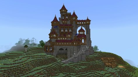 Minecraft Giant Castle, Giant Castle, Bangunan Minecraft, Minecraft Plans, Minecraft Inspo, Minecraft House, Minecraft Architecture, Minecraft Buildings, Minecraft Builds