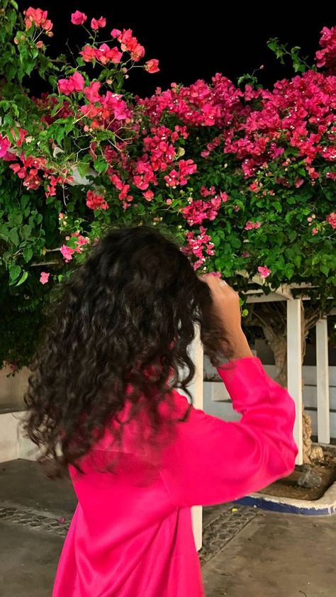 My Self, Curly Hair, Flowers, Hair