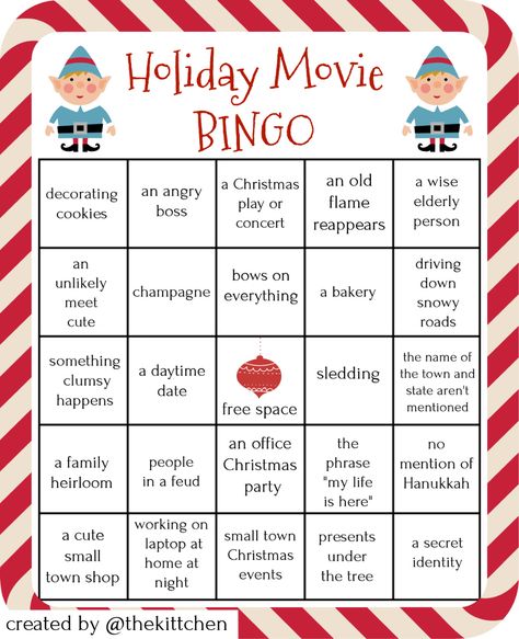 Movie Night Bingo, Christmas Movie Bingo Free Printable, Hallmark Movie Bingo, Hallmark Bingo, Hallmark Christmas Movie Bingo, Movie Journaling, Christmas Movie Bingo, Cheesy Christmas Movies, Movie Bingo