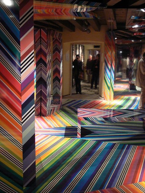 missoni Stair Carpet, Color Explosion, Portfolio Inspiration, Mosaic Projects, Carpet Stairs, Shape And Form, Wall Graphics, Rainbow Stripes, Missoni