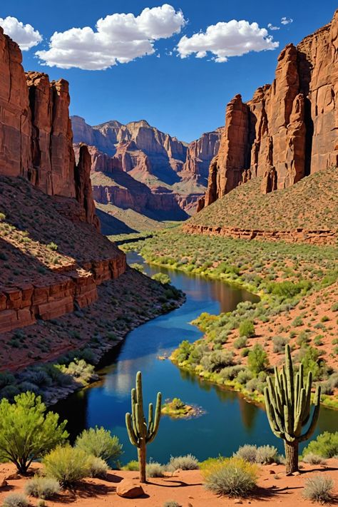 The Ultimate Arizona Travel Itinerary: See It All in One Trip! The Grand Canyon Arizona, Canyon Aesthetic, Gran Canyon, Desert River, Arizona Grand Canyon, Canyon Photography, Grand Canyon Vacation, Arizona Aesthetic, Red Desert