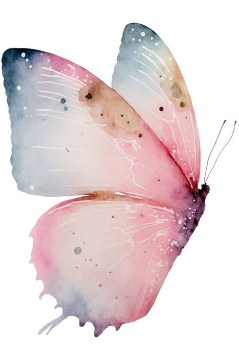 Butterfly Watercolor Painting, Painting Clipart, Dreamy Butterfly, Butterfly Art Painting, 강아지 그림, Butterfly Illustration, Trending Pins, Butterfly Pictures, Best Tattoo Designs