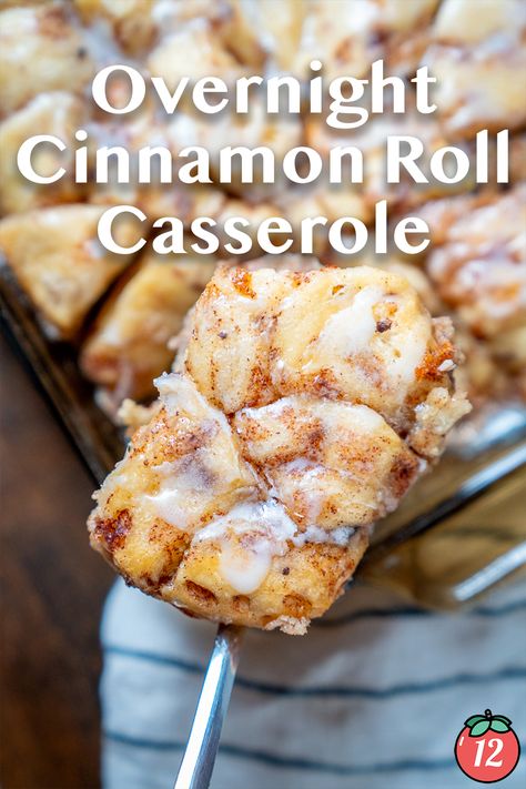 Using some store-bought shortcuts and an overnight set-it-and-forget-it method, it’s the French toast bake meets cinnamon roll situation you’ve been waiting for. Tailgate Cinnamon Rolls, Breakfast Cinnamon Rolls With Eggs, Cinnamon Roll Fruit Casserole, Freezer French Toast Bake, French Toast Bake With Cinnamon Rolls, Make Ahead Cinnamon Roll Casserole, Cinnamon Rolls With Frozen Bread Dough, Overnight Cinnamon Rolls Homemade, Refrigerated Cinnamon Roll Recipes