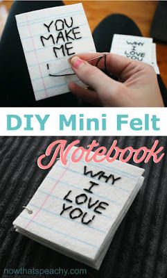 Homemade Notebook, Friendship Crafts, Love Notebook, Mini Books Diy, Couple Crafts, Fathersday Crafts, Make Craft, Anniversary Books, Diary Diy