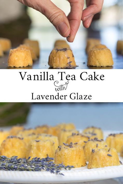 Small Fancy Desserts, Tea Baking Recipes, Easy Tea Party Desserts, Tea Dessert Recipes, Tea Deserts, Lavender Tea Cake, Tea Cake Recipes, Wildflower Cafe, Recipes Dessert Easy