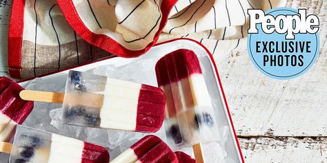 Clarice Lam's Firecracker Pops | PEOPLE.com Blue Desserts Recipes, Blue Recipes, Cookies And Cream Cheesecake, Tart Cherries, Whats Gaby Cooking, Patriotic Desserts, Fusion Restaurant, Blue Desserts, Berry Pie