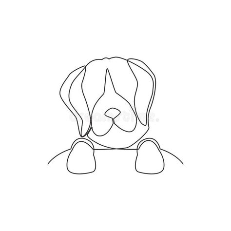 Continuous Line Tattoo, Beagle Tattoo, Pet Shop Logo, Animal Line Drawings, Line Doodles, Dog Line Art, Frida Art, Cute Beagles, Canvas Art Projects