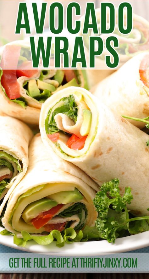 This delicious Avocado Wrap is quick and easy to make with only a few simple ingredients. It's perfect for a quick lunch! Easy Healthy Wrap Recipes, Avacodo Wraps Recipes, Avocado Wrap Vegetarian, Avocado Wraps Recipes, Avocado Lunch Ideas, Avacado Lunch, Avocado Tortilla Wrap, Avocado Wrap Recipes, Wraps Recipes Vegetarian