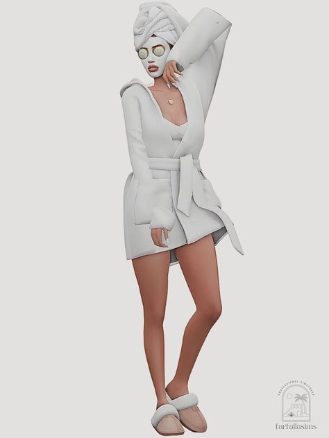 f a r f a l l a ♡: Pamper Session Lookbook ♡ Every girls favorite... Sims 4 Crewneck Cc, Spa Cc Sims 4, Sims 4 Cc Spa Day, Sims 4 Female Outfits, Sims 4 Face Mask Cc, Sims 4 Skincare Cc, Sims 4 Loungewear Cc, Sims 4 Cc Lounge Wear, Sims 4 Cc Face Mask