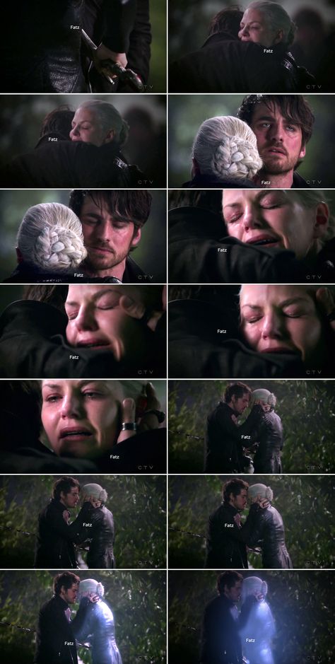 Emma Swan and Killian Jones - 5 * 11 "Swan Song" #CaptainSwan Emma Swan And Killian Jones, Ouat Wallpaper, Ouat Funny, Once Upon A Time Funny, Tonight Alive, Once Up A Time, Hook And Emma, Time Pictures, Swan Song