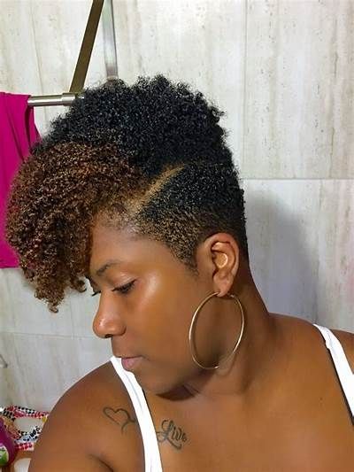 50 Breathtaking Hairstyles for Short Natural Hair - Hair Adviser Tapered Haircut Natural Hair, Undercut Natural Hair, Natural Mohawk, Natural Hair Mohawk, Tapered Natural Hair Cut, Natural Hair Haircuts, Natural Hair Twa, Hair Shrinkage, Short Natural Haircuts