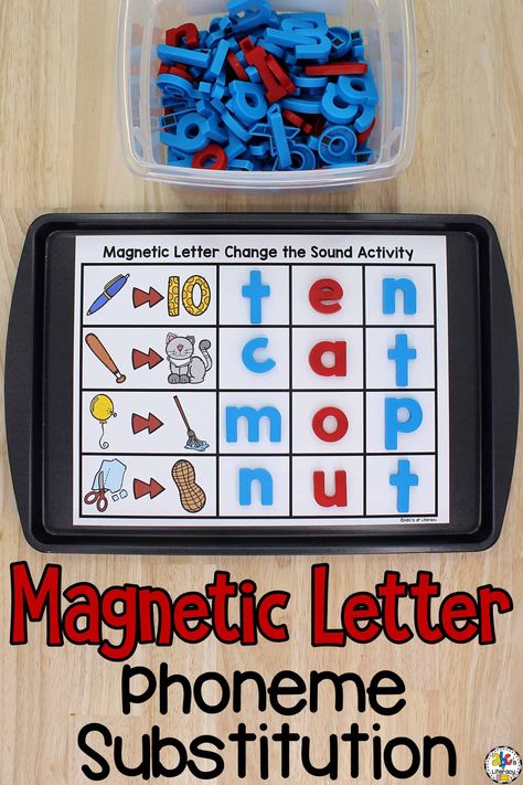 Phoneme Substitution Activities, Phonemes Activities, Phoneme Substitution, Reading Coach, Letter Activity, Teaching Letter Sounds, Literacy Centres, Letter Sound Activities, Alphabet Activities Kindergarten