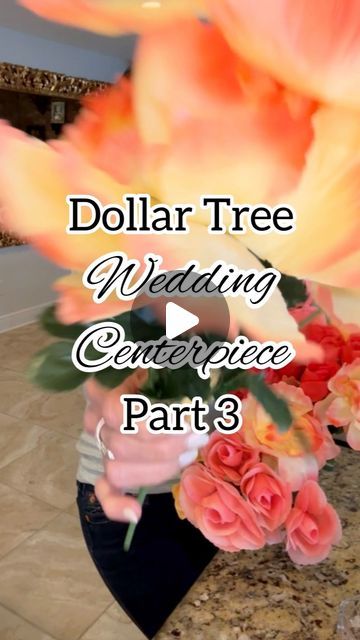 Bethany Mortellaro on Instagram: "💒 Wedding Centerpiece Part 3  I love these colors, especially for spring and summertime weddings. This centerpiece is 100% made from Dollar Tree items, and the cost is under $10! 🎉  Items needed: 1 candlestick holder 1 glass vase 3 bundles of flowers (6 per bundle and had lots of leftover flowers) 2 Adhesive pearl wraps  *used E6000 to glue glass together   #bethanyscasa #weddingarrangement #floraldesign #weddingdecor #weddingideas #weddingfloral #dollartree #dollartreediy #dollartreeflowers #dollartreewedding #dollartreedecor #dollartreehacks #weddingflowersdecor" Dollar Tree Flower Centerpieces, Dollar Tree Flower Arrangements Diy, Dollar Store Centerpiece Ideas, Tree Centrepiece Wedding, Bundles Of Flowers, Dollar Store Centerpiece, Dollar Tree Wedding Centerpieces, Cheap Centerpieces, Inexpensive Centerpieces