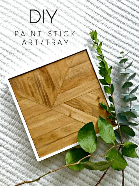 I Made a Thing... Now What? (Paint Stick Project) • Ugly Duckling House Paint Stir Stick Crafts, Paint Sticks Projects, Painted Sticks Diy, Paint Stick Crafts Diy Projects, Paint Stick Crafts, Paint Stir Sticks, Paint Sticks, Stick Art, Ugly Duckling