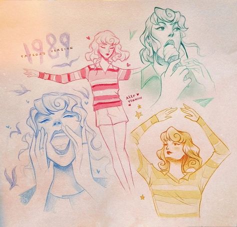 Alef Vernon (@alefvernonart) • Instagram photos and videos Taylor Swift Tumblr, Alef Vernon, Taylor Swift Drawing, 1989 Tv, Some Sketches, Taylor Swift Fan Club, Blonde Cat, Estilo Taylor Swift, Taylor Swift Cute