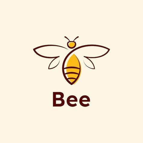 Honey Bee Logo Design, Bee Logo Design Creative, Bee Graphic Design, Bee Logo Design, Hive Logo, Logo Bee, Bee Food, Bee Graphic, Bee Icon