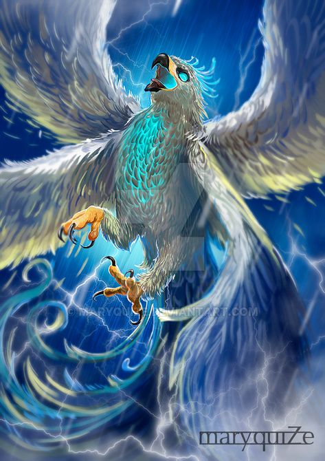 Thunderbird. Fantastic beasts where to find them by maryquiZe Tato Naga, Mythical Birds, Beast Creature, Mythical Animal, Fantasy Beasts, Mythical Beast, 다크 판타지, Fantastic Beasts And Where, Legendary Creature