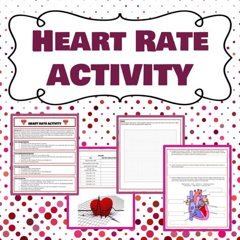 In this activity students measure their heart rate in four different situations: reclining, standing, baroreceptor, & immediately following exercise.  Students create a graph of their personal heart rate data and answer conclusion and analysis questions that require the use of higher order thinking skills. Higher Order Thinking Skills, Higher Order Thinking, Science Fair Projects, Cardiovascular System, Student Created, Science Fair, Junior High, Thinking Skills, Kindergarten Activities