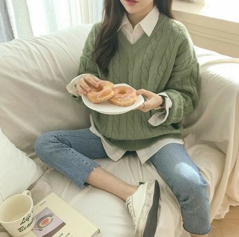 Korean Casual Outfits, Korean Girl Fashion, Ulzzang Fashion, Winter Mode, 가을 패션, Korean Street Fashion, Fashion Mode, Korean Outfits, Mode Inspiration